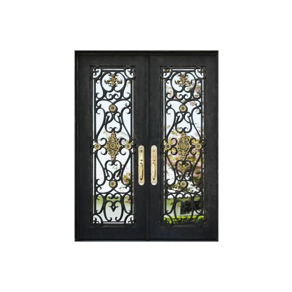 Nova Royal Series Wrought Iron Custom Exterior Door Style 003