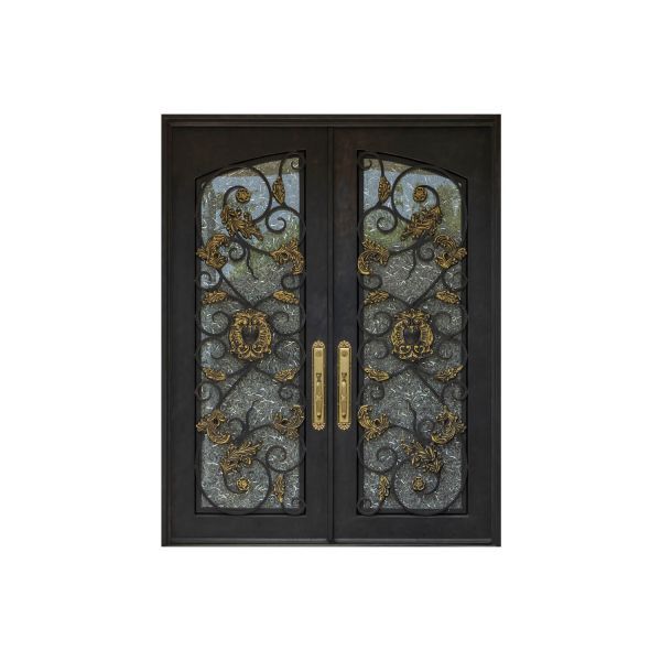Nova Royal Series Wrought Iron Custom Exterior Door Style 033
