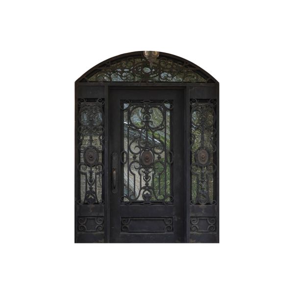 Nova Royal Series Wrought Iron Custom Exterior Door Style 040